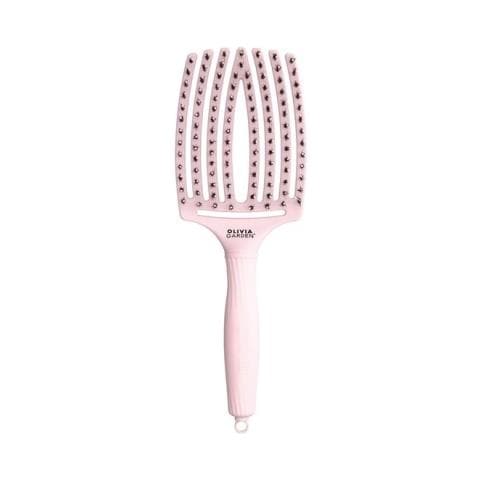 Spazzola Professionale Curva Con Setole Di Cinghiale E Nylon, Finger Combo Large Pastel Pink - Foto 1