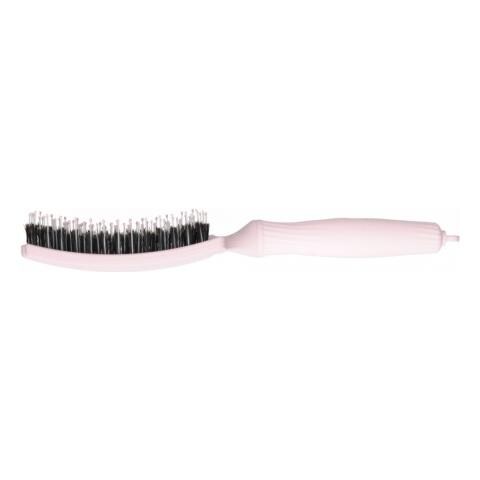 Spazzola Professionale Curva Con Setole Di Cinghiale E Nylon, Finger Combo Large Pastel Pink - Foto 2