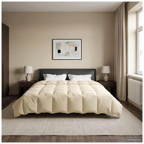 Piumone Completo Annuale Crema 240 x 260 cm Microfibra - Foto 2