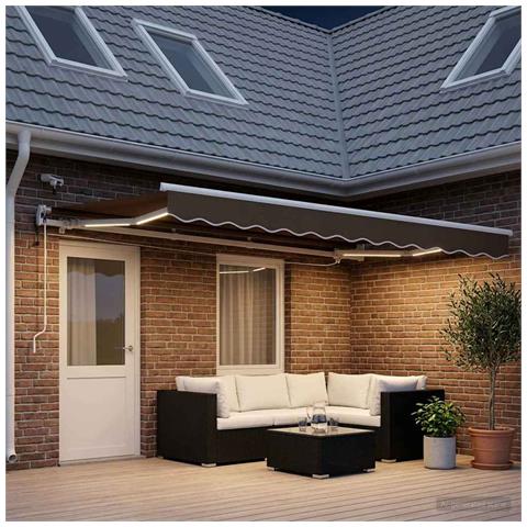 Tenda retrattile Tortora 500 × 300 cm Poliestere - Foto 2