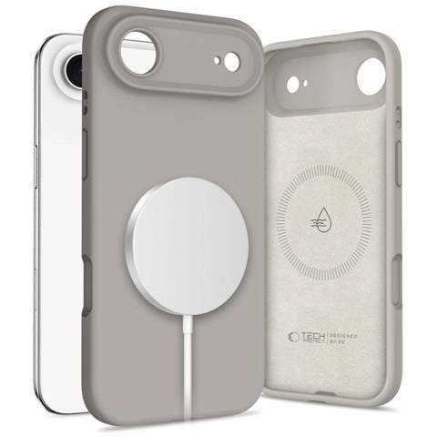Custodia Per Telefono Grigia In Silicone Con Magsafe Per Iphone 17 Air - Foto 1