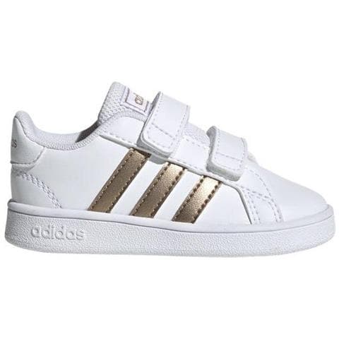 Ef0116 Grand Court I Sneakers Scarpe Neonato Primi Passi Baby Bianco 25 - Foto 2