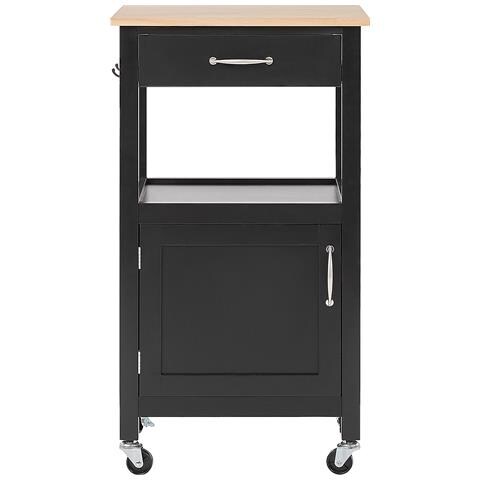 Carrello Da Cucina In Legno Nero Siena - Foto 16