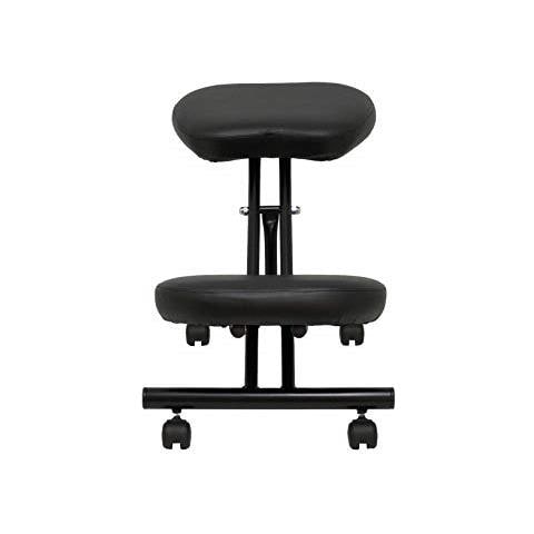 Modello Mahora - sgabello Da Ufficio Ergonomico Fisso, Regolabile In Diverse Posizioni E Con Ruote - seduta In Similpiel, Con Ginocchiera)  - Foto 3