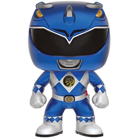 Figurine Power Ranger - Metallic Blue Ranger Exclu Pop 10cm - 0889698108591 - Foto 1