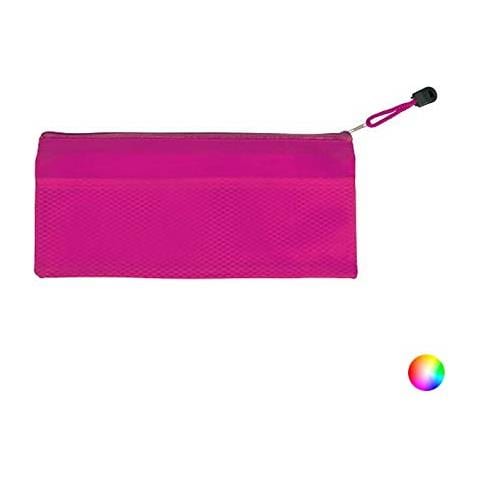 Bigbuy Scuola 144575 Astuccio Per La Scuola, Colore: Giallo, 24,5 X 11,5 Cm - Foto 1