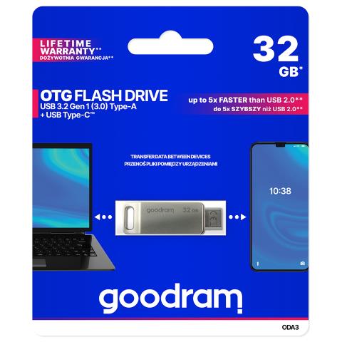 Dualdrive Otg 32gb Usb 3.2 + Type C - Foto 2