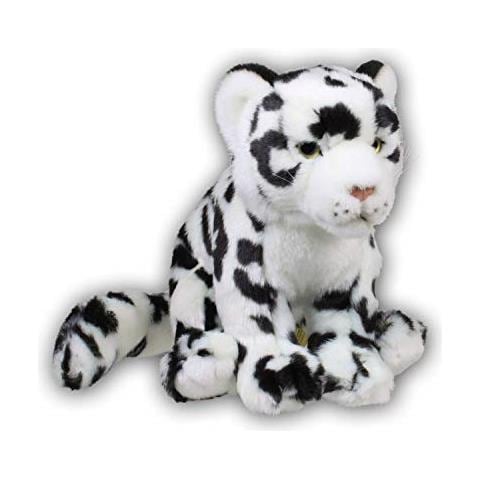 00045 - Peluche A Forma Di Leopardo Di Neve Morbido, Circa 19 Cm, Morbido - Foto 1