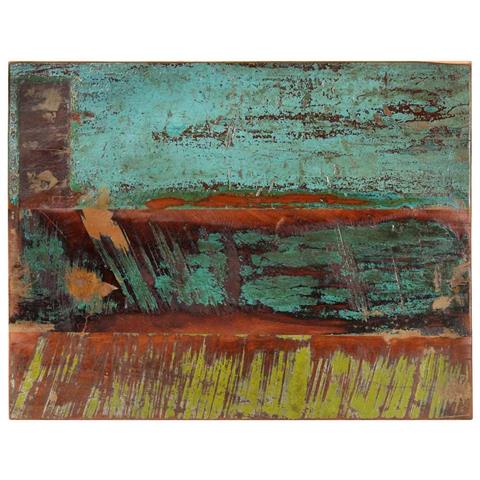 Piano Tavolo Rettangolare 60x80 Cm 25-27 Mm Legno Di Recupero - Foto 1