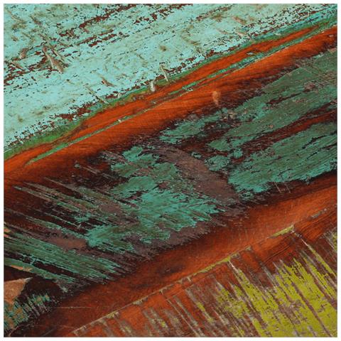 Piano Tavolo Rettangolare 60x80 Cm 25-27 Mm Legno Di Recupero - Foto 2