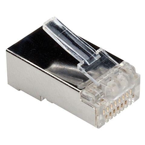 Cat. 6 Modular Plug, shielded, for Stranded Wire 10 pcs. Trasparente cavo di interfaccia e adattatore - Foto 3