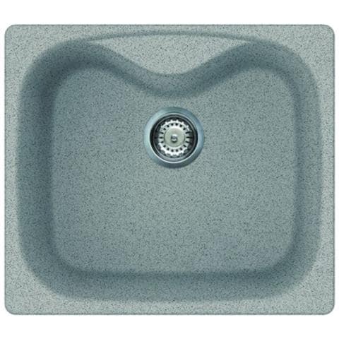 Lavello Fox 200 Granitek 58x50 cm 1 vasca Colore Grigio Pietra 55 - Foto 1