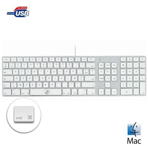 Design Touch USB Mac USB AZERTY Bianco tastiera - Foto 2