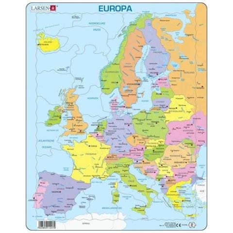 Puzzle Maxi Europa Junior Cartone 28 Pezzi - Foto 1