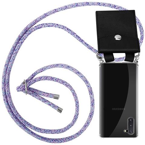 Catena Di Telefoni Cellulari Compatibile Con Samsung Galaxy Note 10 In Unicorn - Coperchio Protettivo In Silicone Con Anelli D'argento, Cinturino In Corda E Custodia Staccabile - Foto 1