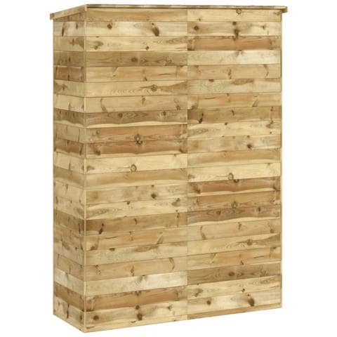 Capanno Giardino Attrezzi 123x45x171cm Pino Massello Impregnato - Foto 2