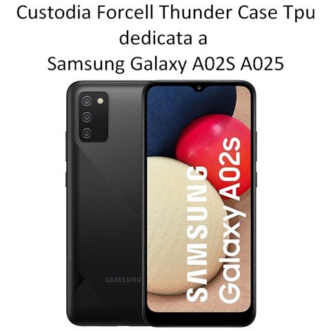 Thunder Custodia Tpu Silicone Cover Case Per Samsung Galaxy A02s A025 Black - Foto 2