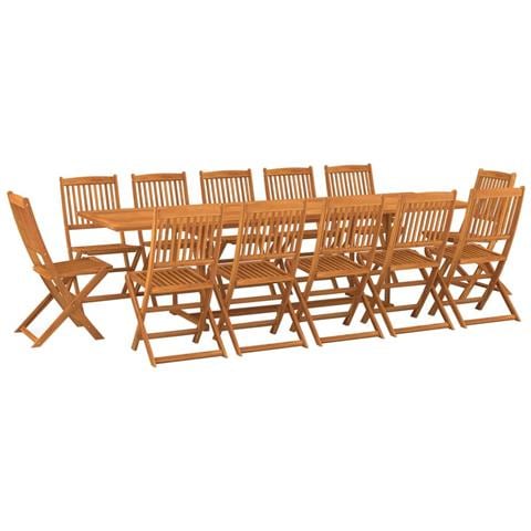 Set da Pranzo da Giardino 13 pz 280x90x75 cm Massello di Acacia - Foto 1