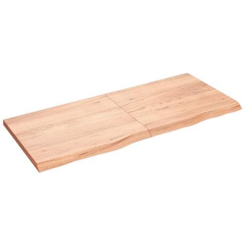 Piano Bagno Marrone 140x60x (2-4) cm Legno Massello Trattato - Foto 1