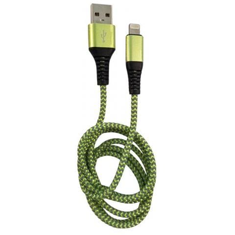 Lc-power Kabel Usb-lightning-1m-7 1m Black/green,usb A Auf Lightning (lc-c-usb-lightning-1m-7) - Foto 1