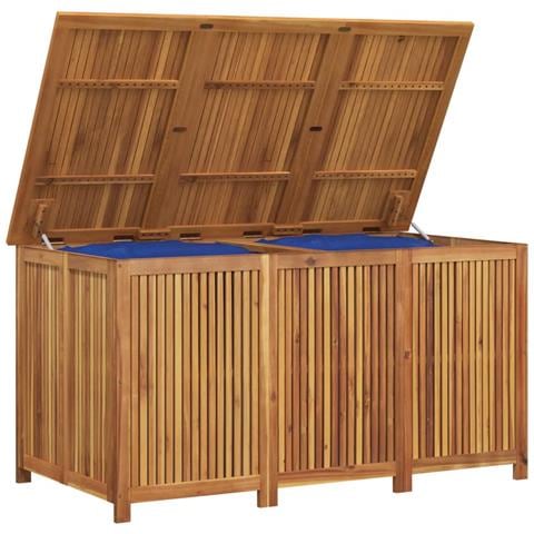 Contenitore Da Giardino 150x80x75cm In Legno Massello Di Acacia - Foto 2