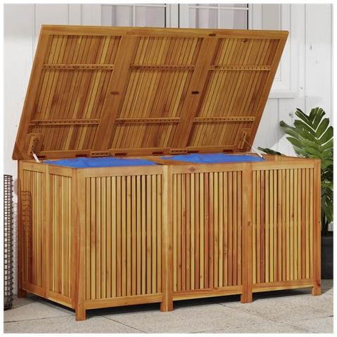 Contenitore Da Giardino 150x80x75cm In Legno Massello Di Acacia - Foto 1