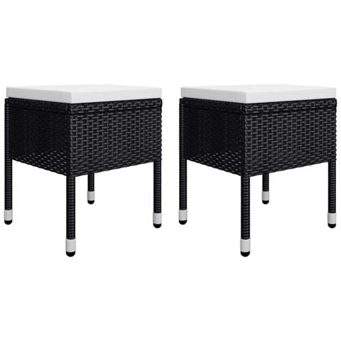 Set Mobili Da Pranzo Per Giardino 5 Pz Nero - Foto 2