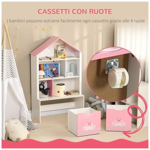 Poltrona Massaggiante Ergonomica Ad Altezza Regolabile Con 6 Punti Vibranti, 65x160x104 Cm, Crema - Foto 2