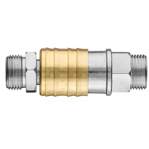 Attacco Rapido Per Compressore Con Punta, Filettatura Esterna 3/8"" - Foto 1