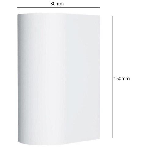 Applique Doppia Emissione A Parete Interno Esterno Ip65 Porta Faretto Gu10 Es14b - Foto 3