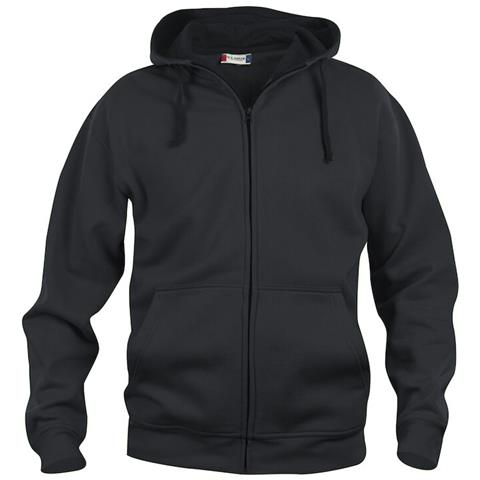Basic Hoody Full Zip Men Nero S - Foto 1