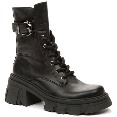 Black Casual Closed Booties Stivaletti Sintetico E Tessile Scarpe Donna Nero Eu 41, 848071/05-01 - Foto 1