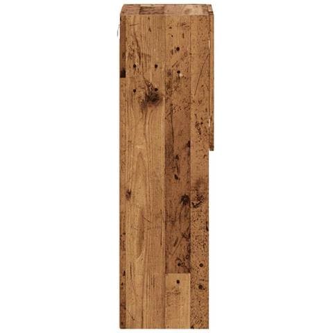 Mobili Porta TV con Luci LED 2 pz Legno Antico 30,5x30x102 cm - Foto 10