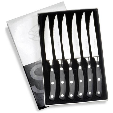 Coltello Da Cucina Ergoforge - Nero - Acciaio - 2,3x16x25 Cm - Foto 1