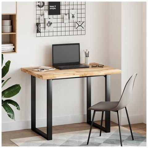 Piano Tavolo Rettangolare 80x70x4 Cm Legno Massello Di Acacia - Foto 3