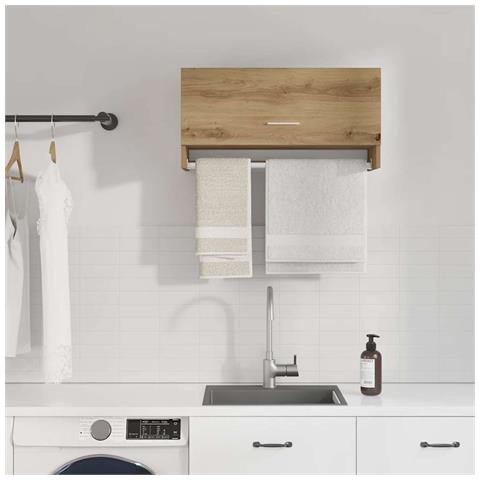 Armadio Rovere Artigianale 70x32,5x35 Cm In Truciolato - Foto 3