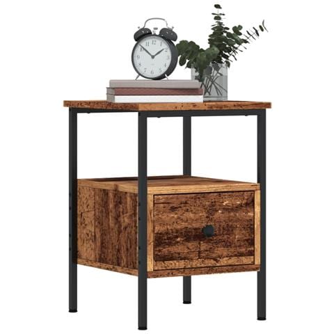 Comodini Legno Antico 2 Pz 34x36x50 Cm In Legno Multistrato - Foto 3