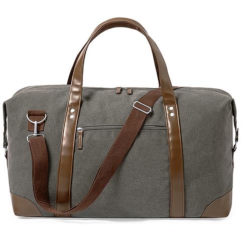 Borsa Da Viaggio In Tela Retrò 475 G /m² 70x36x24 Cm. Grigio - Foto 2