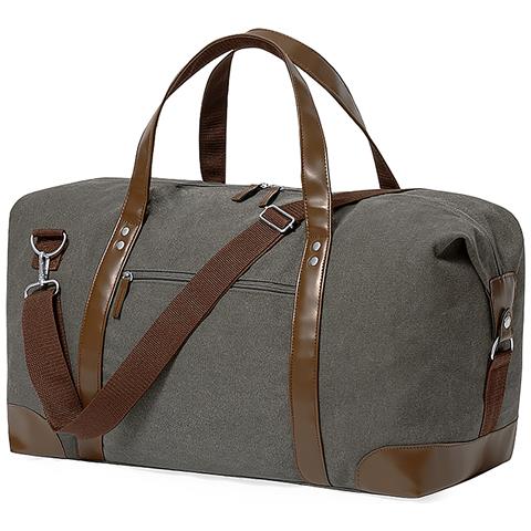 Borsa Da Viaggio In Tela Retrò 475 G /m² 70x36x24 Cm. Grigio - Foto 1