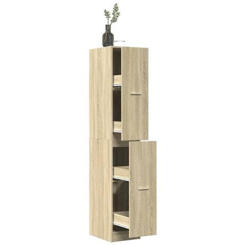 Armadietto Da Farmacia Rovere Sonoma 30x41x174,5 Cm Truciolato - Foto 1