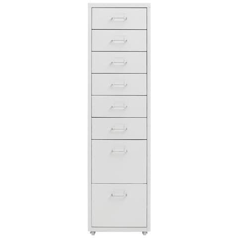 Schedario Mobile Grigio 28x41x109 Cm In Metallo - Foto 1