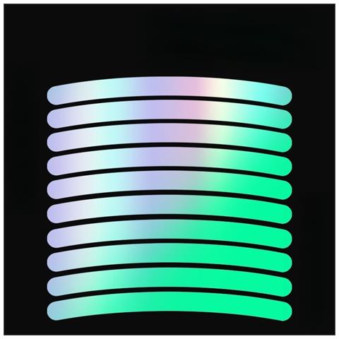 Adesivi Riflettenti Arcobaleno Per Ruote Di Bicicletta - Confezione Da 10 Silver - Foto 2