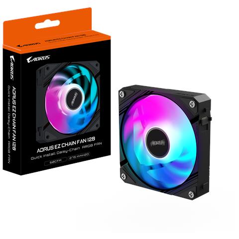 AORUS EZ CHAIN FAN 120 Scheda madre Ventilatore 12 cm Nero 1 pz - Foto 7