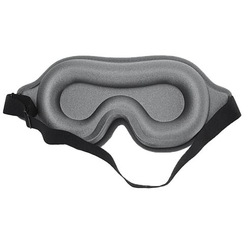 Mascherina Per Occhi 3d In Memory Foam E Lycra Per Dormire, Viaggiare E Rilassarsi Grey - Foto 2