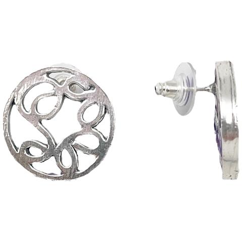 Ciondolo Labirinto Placcato Argento In Anello - Foto 1