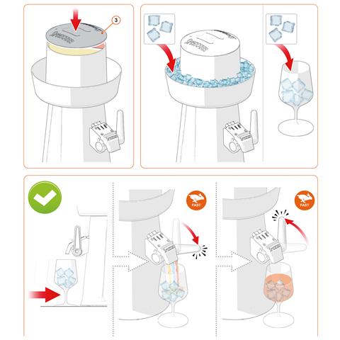 Kit Arancio In Plastica Per Aperitivi Con 3 Bicchieri Originali - Set Completo Design Italiano Resistente E Leggero - -arancio-3-bicchieri - Foto 7