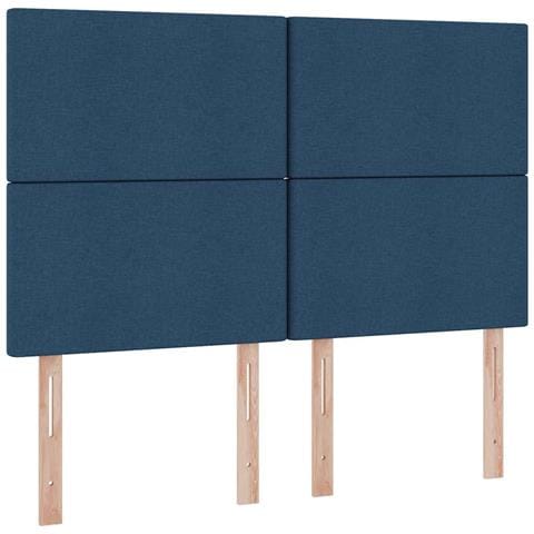 Letto con Contenitore Blu 140 x 190 cm Pelle Sintetica - Foto 9