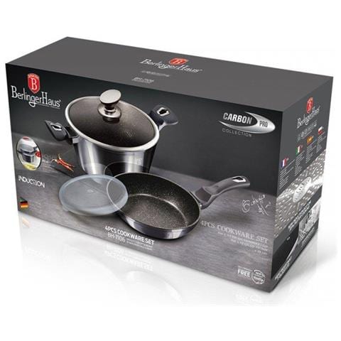 BH-7106 Carbon Pro Set di pentole con rivestimento in granito - Foto 9