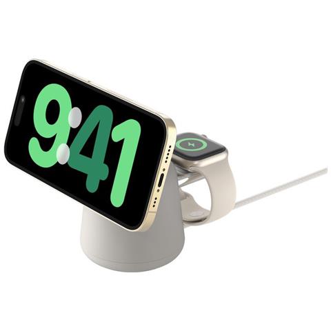 BoostCharge Pro Cuffie, Smartphone, Orologio Intelligente Beige AC Carica Wireless Ricarica Rapida Interno - Foto 1