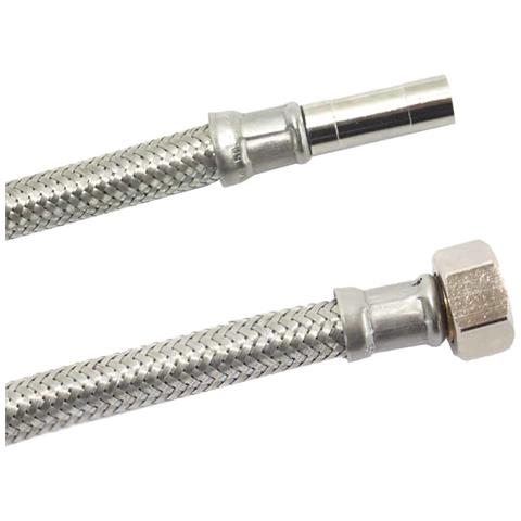 Tubo Flessibile Inox  3/8   800mm  Dvgw  Per Acqua Potabile - Foto 1